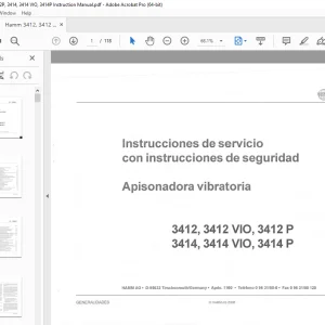 Hamm 3412 3412 VIO 3412 P 3414 3414 VIO 3414 P Instrucciones de servicio PDF