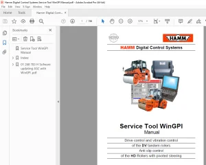 Hamm Digital Control Systems Service Tool WinGPI Manual - PDF DOWNLOAD