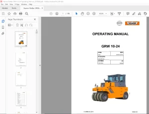 Hamm GRW 10-24 Roller Operating Manual - PDF DOWNLOAD