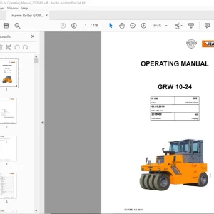 Hamm GRW 10-24 Roller Operating Manual - PDF DOWNLOAD