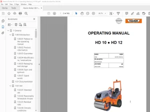 Hamm HD 10 HD 12 Roller Operating Manual - PDF DOWNLOAD