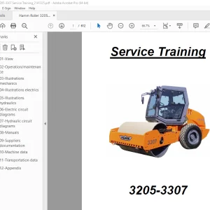 Hamm Roller 3205-3307 Service Training Manual - PDF DOWNLOAD