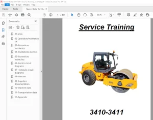Hamm Roller 3410-3411 Service Training Manual - PDF DOWNLOAD