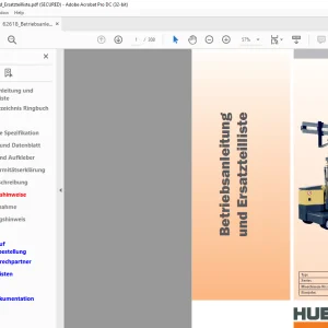 Hubtex Forklift MD30 Betriebsanleitung_und_Ersatzteillisten Manual 62618