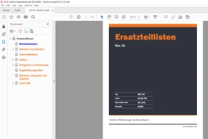 Hubtex Forklift MD30D Ersatzteillisten Manual 62141 - PDF DOWNLOAD
