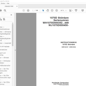 John Deere 1070D Skordare INSTRUKTIONSBOK OMF064367 - PDF DOWNLOAD