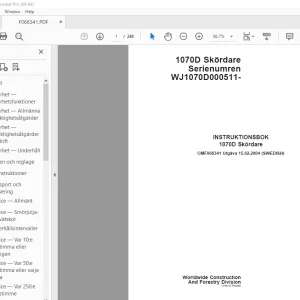 John Deere 1070D Skordare INSTRUKTIONSBOK OMF066341 - PDF DOWNLOAD