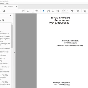 John Deere 1070D Skordare INSTRUKTIONSBOK OMF067015 - PDF DOWNLOAD