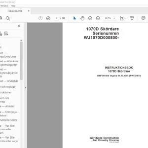 John Deere 1070D Skordare INSTRUKTIONSBOK OMF069306 - PDF DOWNLOAD