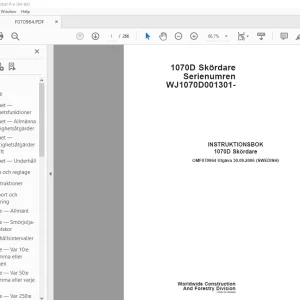 John Deere 1070D Skordare INSTRUKTIONSBOK OMF070964 - PDF DOWNLOAD