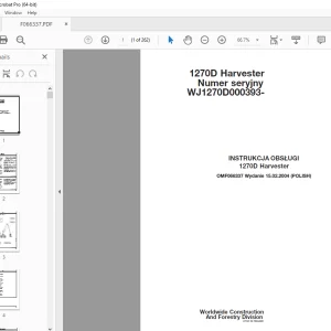 John Deere 1270D Harvester INSTRUKCJA OBSŁUGI OMF066337 - PDF DOWNLOAD