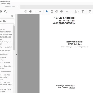 John Deere 1270D Skordare INSTRUKTIONSBOK OMF066328 - PDF DOWNLOAD