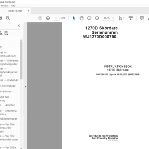 John Deere 1270D Skordare INSTRUKTIONSBOK OMF069315 - PDF DOWNLOAD