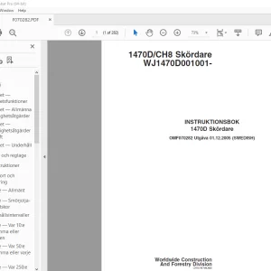 John Deere 1470D Skordare INSTRUKTIONSBOK OMF070282 - PDF DOWNLOAD