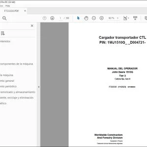 John Deere 1510G Tier 3 MANUAL DEL OPERADOR F723330 - PDF DOWNLOAD