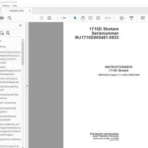 John Deere 1710D Skotare INSTRUKTIONSBOK OMF065852 - PDF DOWNLOAD