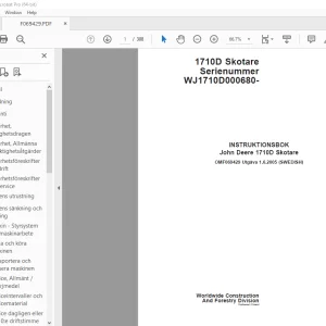 John Deere 1710D Skotare INSTRUKTIONSBOK OMF069429 - PDF DOWNLOAD