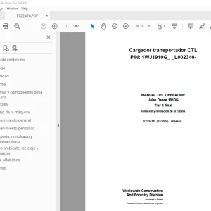 John Deere 1910G Tier 4 final Cargador MANUAL DEL OPERADOR PDF