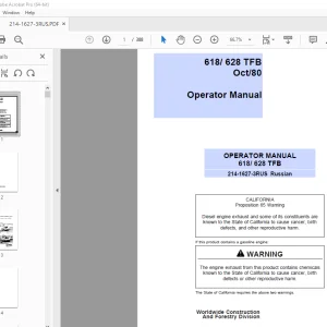 John Deere 618 / 628 TFB РУКОВОДСТВО ПО ЭКСПЛУАТАЦИИ – PDF DOWNLOAD