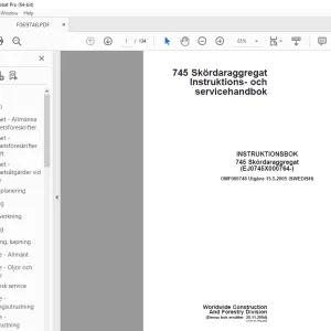 John Deere 745 Skordaraggregat INSTRUKTIONSBOK OMF069748 - PDF DOWNLOAD
