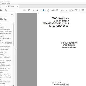 John Deere 770D Skordare INSTRUKTIONSBOK OMF064377 - PDF DOWNLOAD