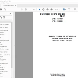 John Deere Bulldozer sobre orugas 950K MANUAL DEL OPERADOR - PDF DOWNLOAD
