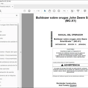 John Deere Bulldozer sobre orugas MANUAL DEL OPERADOR PDF