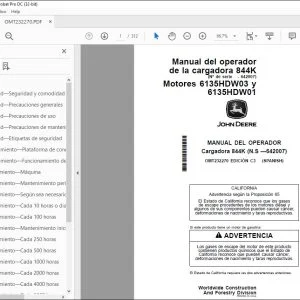 John Deere Cargadora 844K MANUAL DEL OPERADOR OMT232270 - PDF DOWNLOAD