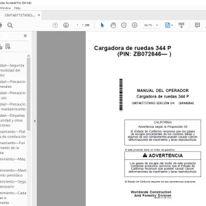 John Deere Cargadora de ruedas 344 P MANUAL DEL OPERADOR - PDF DOWNLOAD