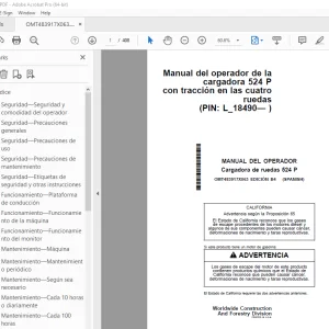 John Deere Cargadora de ruedas 524 P MANUAL DEL OPERADOR - PDF DOWNLOAD