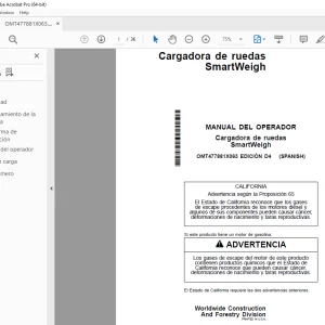 Manual del Operador John Deere Cargadora SmartWeigh PDF