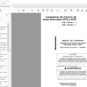 John Deere Cargadoras 337E y 437E MANUAL DEL OPERADOR PDF