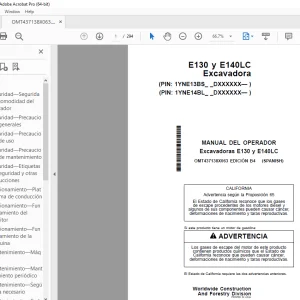 John Deere Excavadoras E130 y E140LC MANUAL DEL OPERADOR - PDF DOWNLOAD