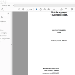 John Deere H290 Skördaraggregat INSTRUKTIONSBOK F076335 - PDF DOWNLOAD