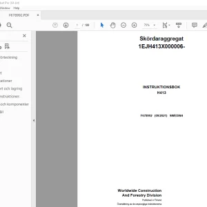 John Deere H413 Skördaraggregat INSTRUKTIONSBOK F678992 - PDF DOWNLOAD