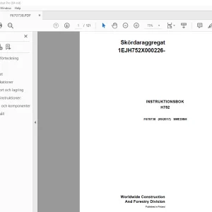 John Deere H752 Skördaraggregat INSTRUKTIONSBOK F670738 - PDF DOWNLOAD