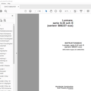 John Deere Lunnare, serie G-III och D INSTRUKTIONSBOK OMT218856 PDF