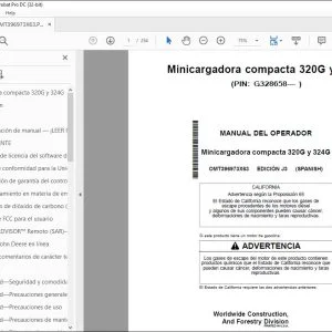 John Deere Minicargadora 320G y 324G MANUAL DEL OPERADOR PDF