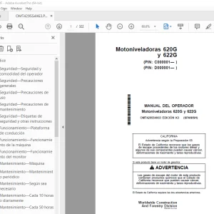 John Deere Motoniveladoras 620G y 622G MANUAL DEL OPERADOR - PDF DOWNLOAD