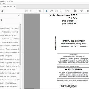 John Deere Motoniveladoras 670G y 672G MANUAL DEL OPERADOR  PDF