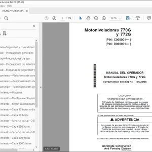 John Deere Motoniveladoras 770G y 772G MANUAL DEL OPERADOR PDF