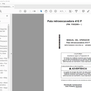 John Deere Pala retroexcavadora 410 P MANUAL DEL OPERADOR - PDF DOWNLOAD