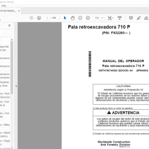 John Deere Pala retroexcavadora 710 P MANUAL DEL OPERADOR - PDF DOWNLOAD