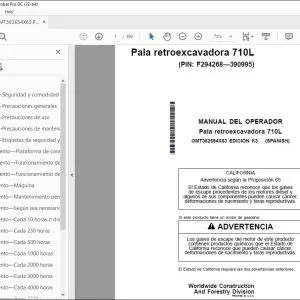 John Deere Pala retroexcavadora 710L MANUAL DEL OPERADOR PDF