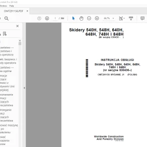 John Deere 540H 548H 640H 648H 748H i 848H INSTRUKCJA OBSŁUGI PDF