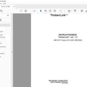 John Deere TimberLink ver. 1.3 INSTRUKTIONSBOK OMF070173 - PDF DOWNLOAD