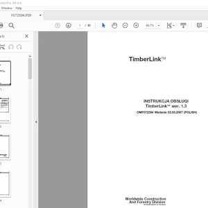 John Deere TimberLink™ wer. 1.3 INSTRUKCJA OBSŁUGI OMF072594 PDF