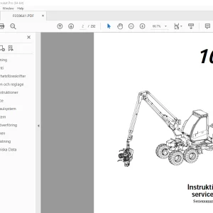 John Deere Timberjack 1070 Skordare Instruktions och servicehandbok PDF