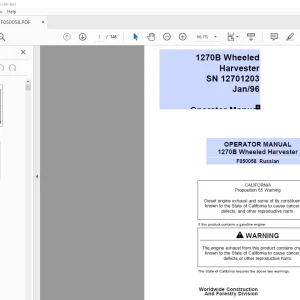 John Deere Timberjack 1270B Руководство для оператора – PDF DOWNLOAD