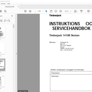 John Deere 1710D Skotare INSTRUKTIONSBOK OMF063391 - PDF DOWNLOAD